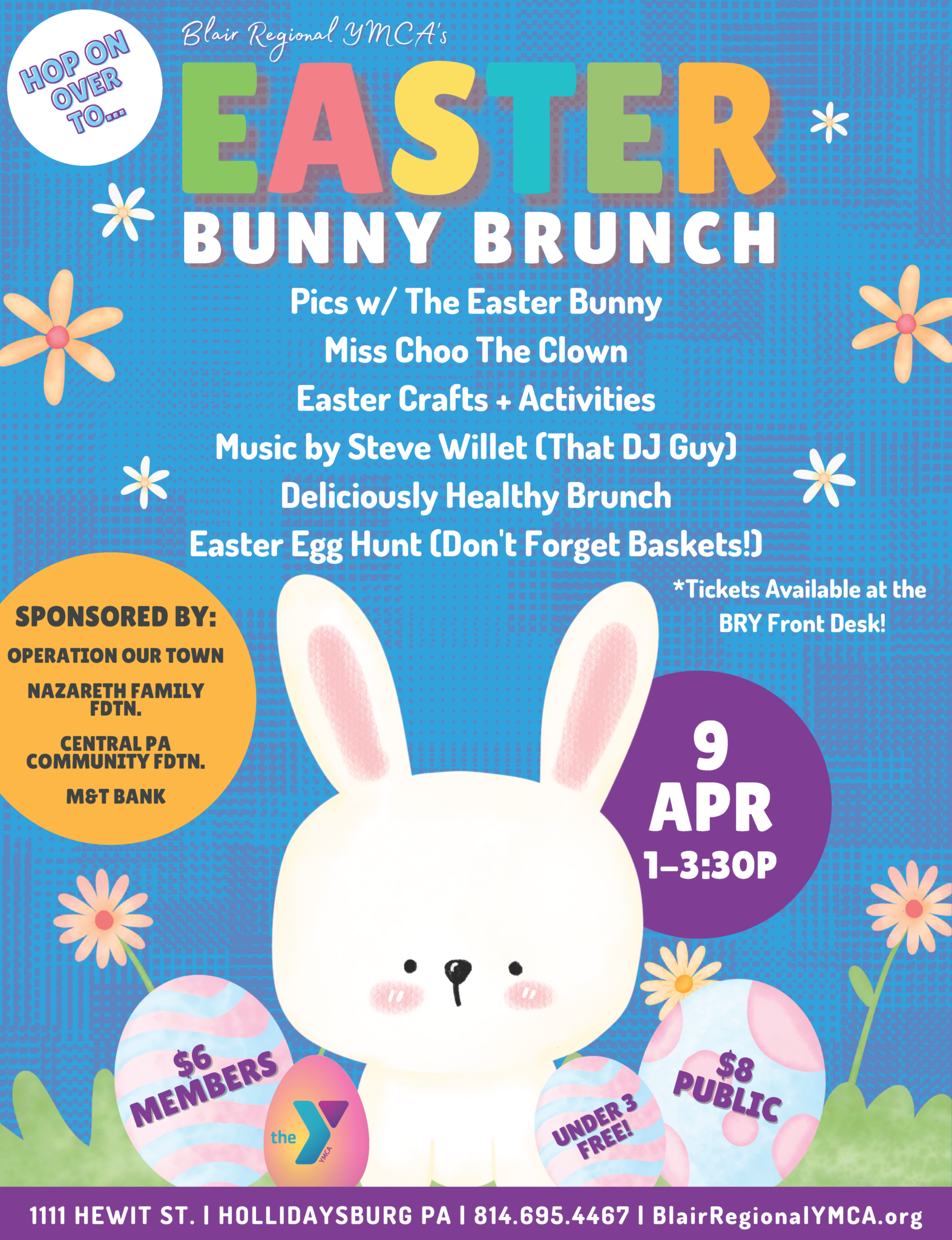 Y Nites | Easter Bunny Brunch - Blair Regional YMCA